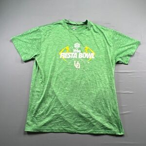 Oregon Ducks Football Team Vrbo Fiesta Bowl 2024 T Shirt Mens XL Green Dynasty